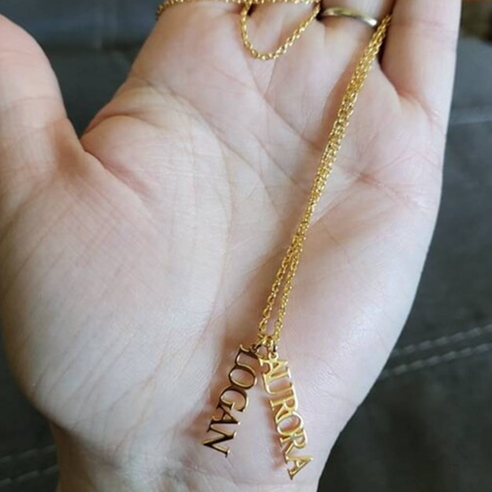 Birth Flower Necklace - Collar personalizado con múltiples nombres, joyería