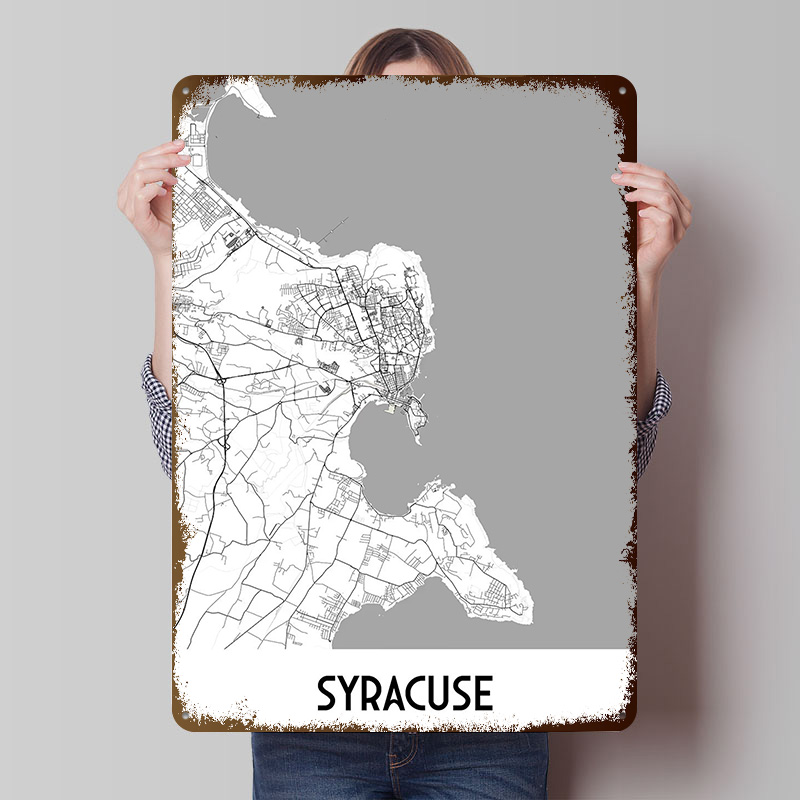 Custom Map Poster - Mapa de la ciudad de Syracuse,
