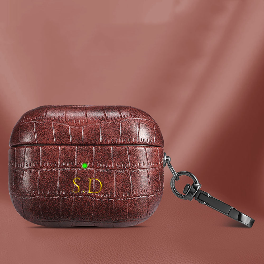 Para Airpods 1, 2, 3, 4 Pro 2, - Monogram Keychain Leather reseña y precio