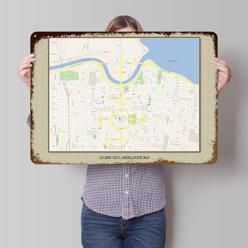 Mapa de Silent Hill Revelation - Custom Map Poster reseña y precio