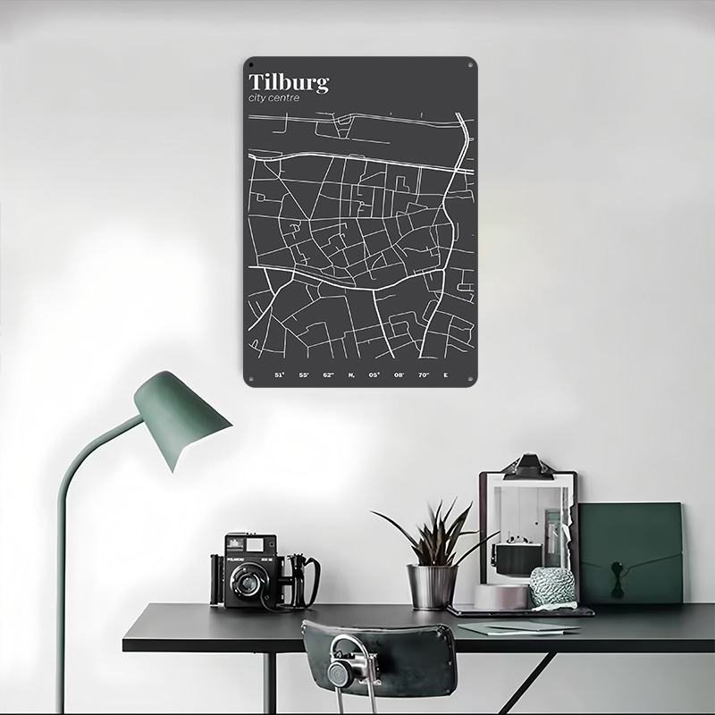 Mapa del centro de la ciudad d - Custom Map Poster reseña y precio