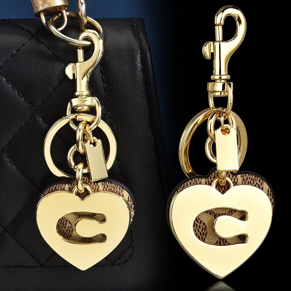 Colgante de lujo para bolso co - Monogram Keychain Leather reseña y precio