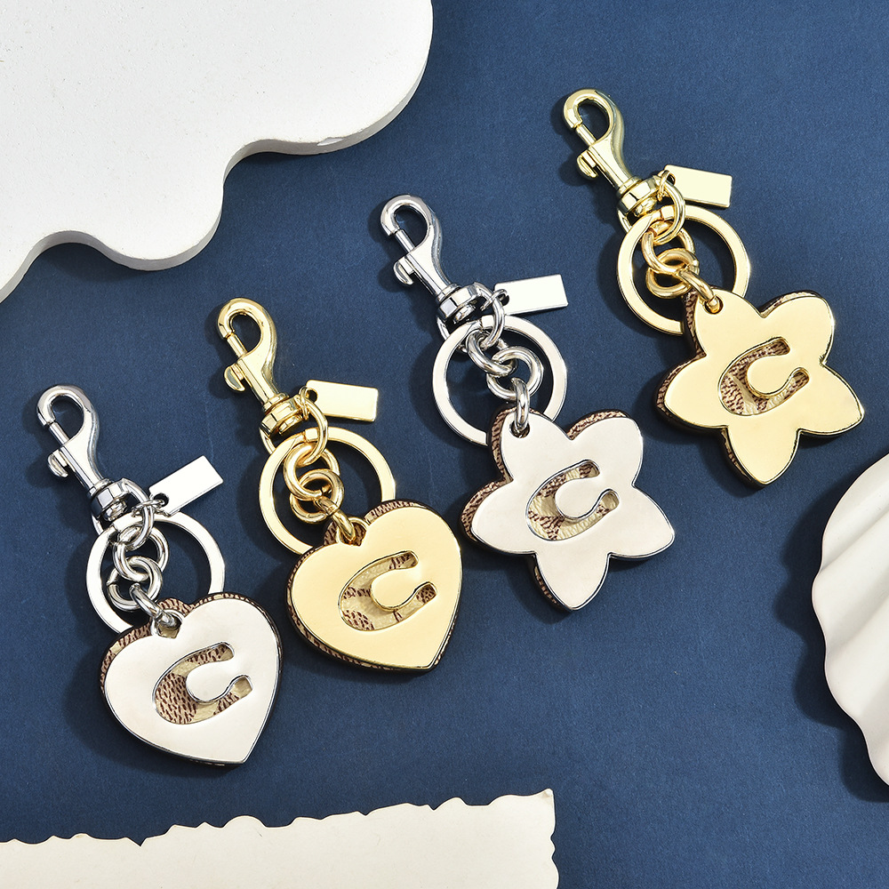 Colgante de lujo para bolso co - Monogram Keychain Leather reseña y precio