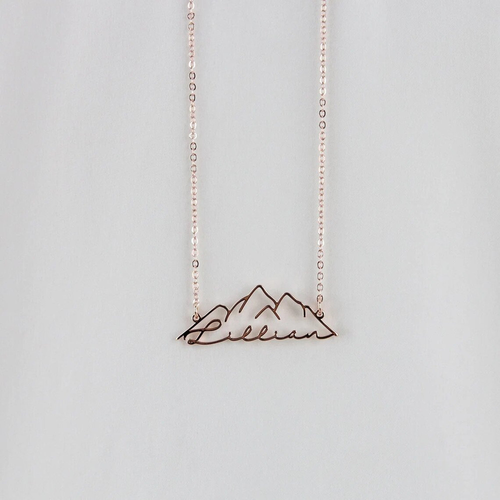 Collar con nombre personalizad - Birth Flower Necklace reseña y precio