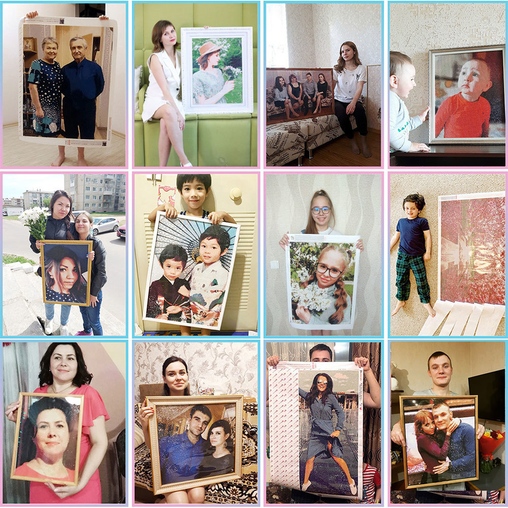 Kits de Pintura de Diamantes H - Photo Mosaic Print reseña y precio