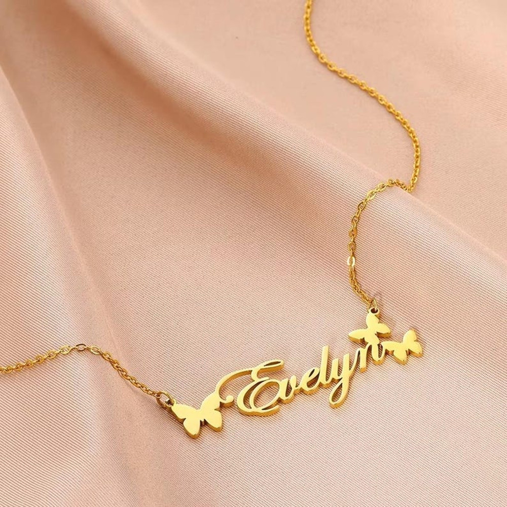 Collar con nombre personalizad - Birth Flower Necklace reseña y precio