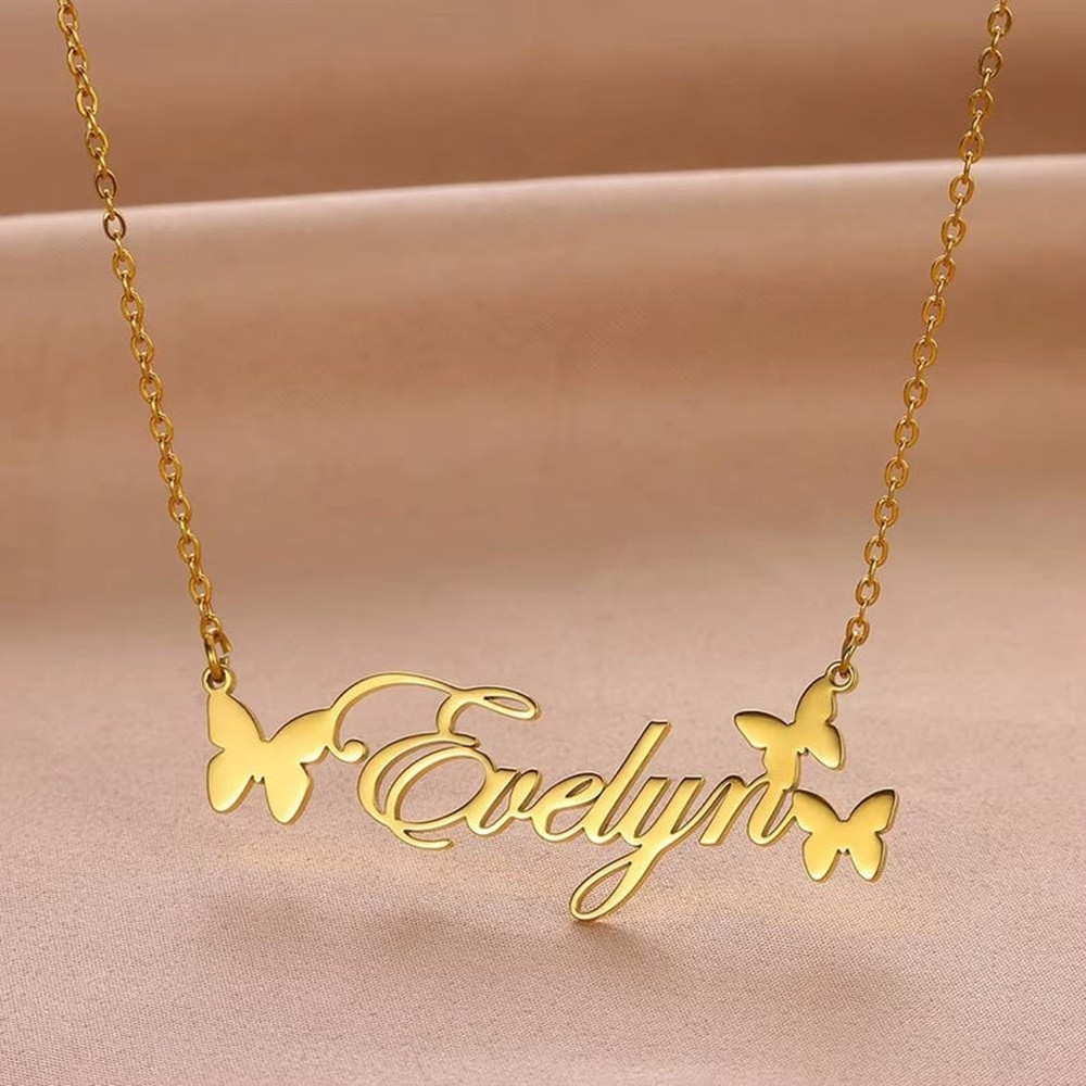 Collar con nombre personalizad - Birth Flower Necklace reseña y precio