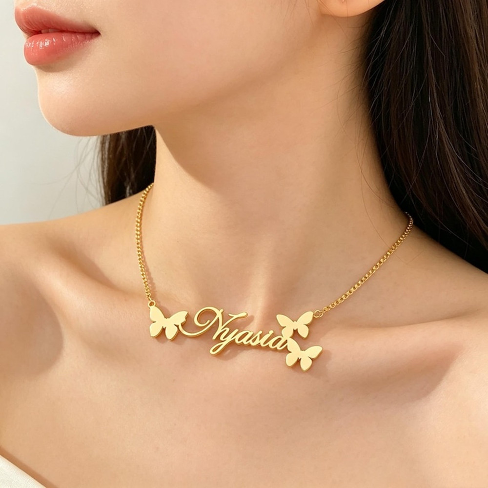 Collar con nombre personalizad - Birth Flower Necklace reseña y precio