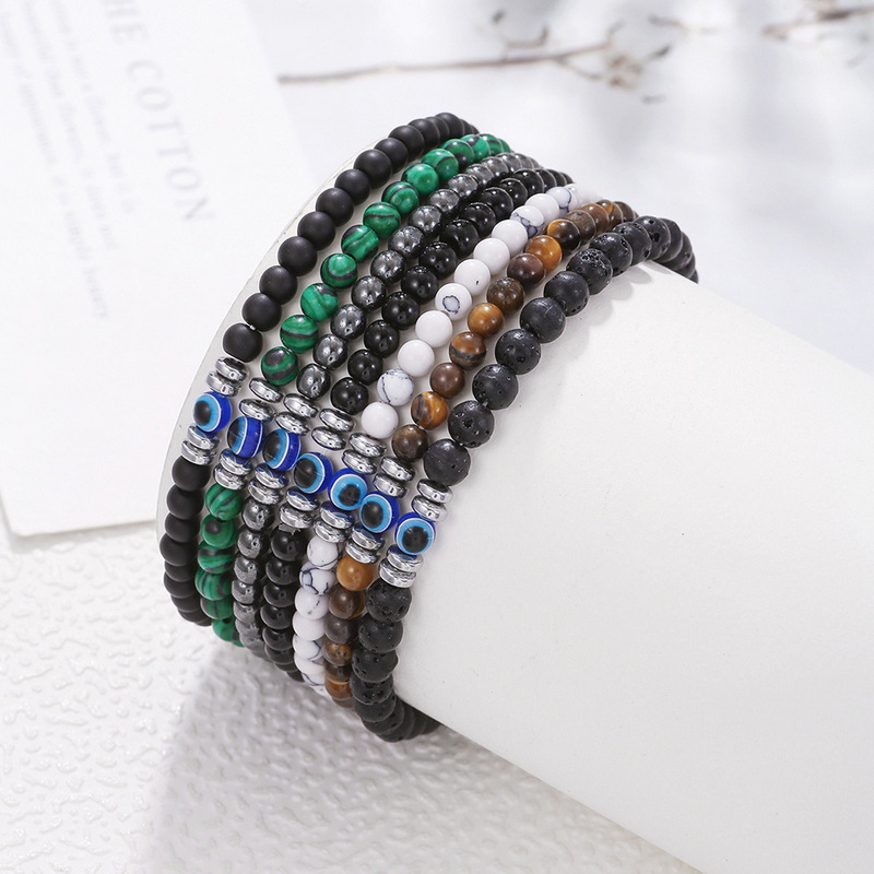 Pulsera de cuentas de piedra d - Coordinates Bracelet reseña y precio