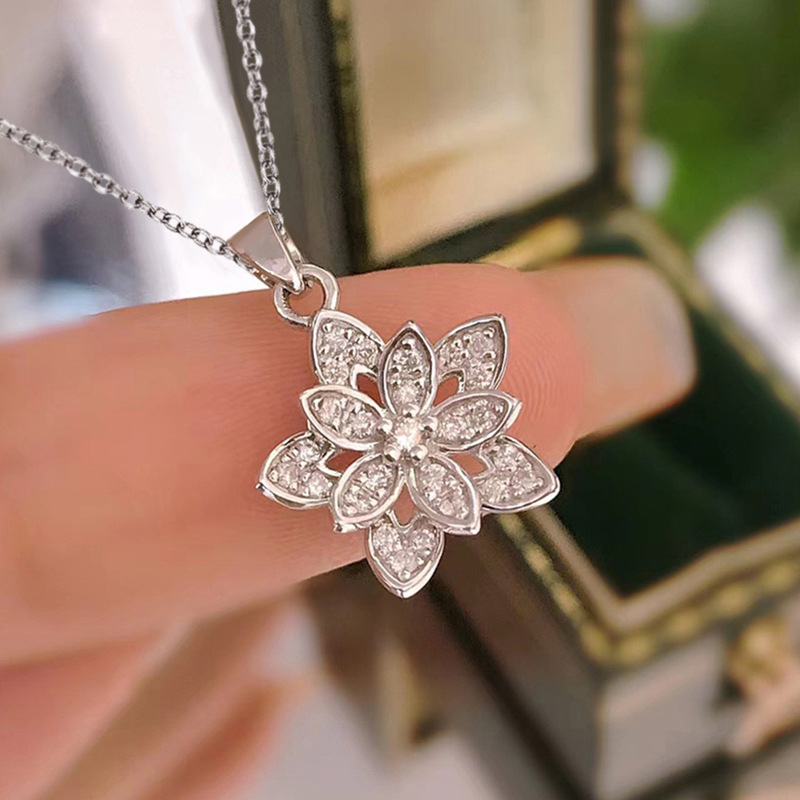 Collar de flores de Plata de L - Birth Flower Necklace reseña y precio