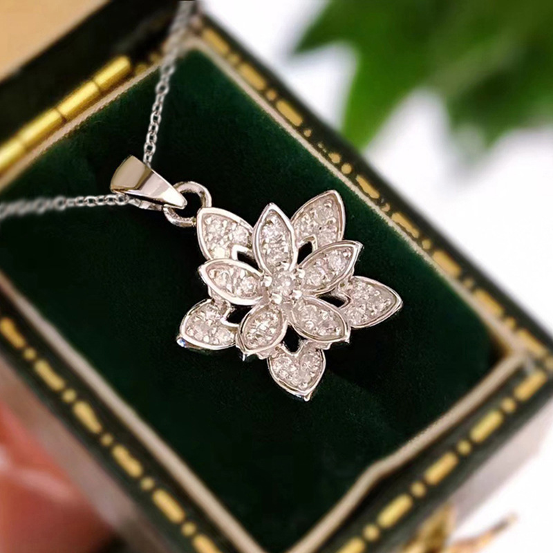 Collar de flores de Plata de L - Birth Flower Necklace reseña y precio